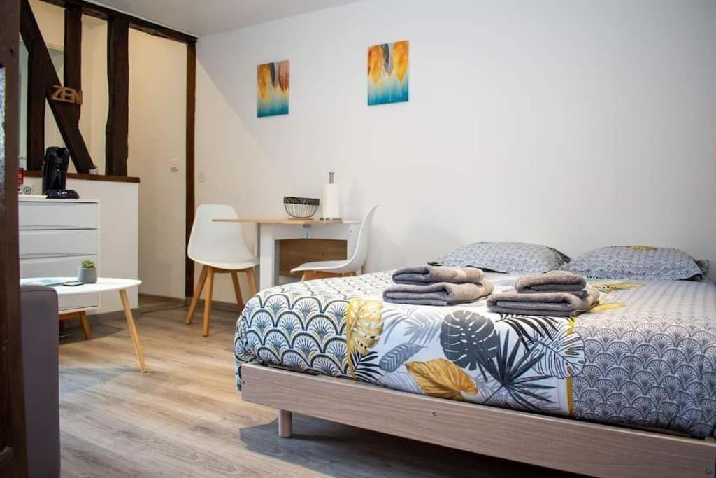 Studio Charmant Confortable Tv Centre Ville 卢维耶 外观 照片