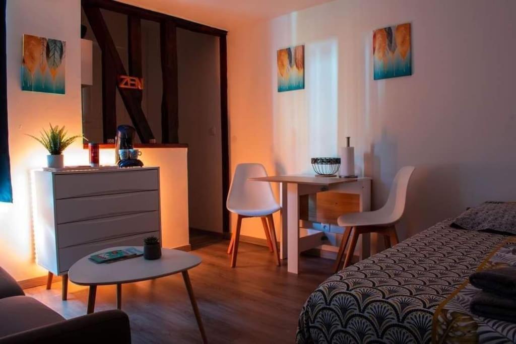 Studio Charmant Confortable Tv Centre Ville 卢维耶 外观 照片