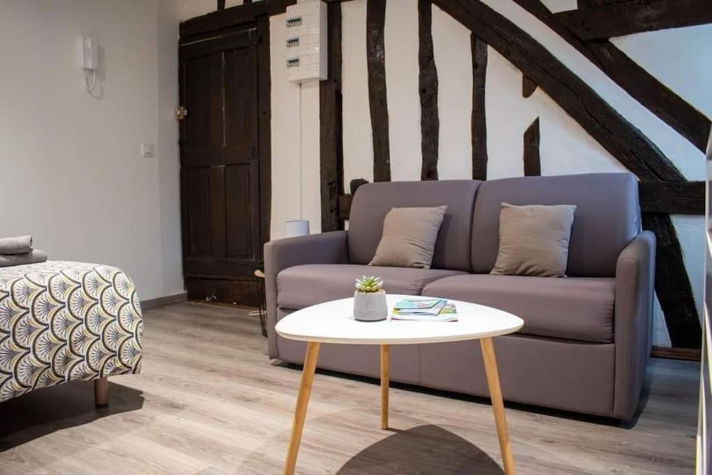 Studio Charmant Confortable Tv Centre Ville 卢维耶 外观 照片